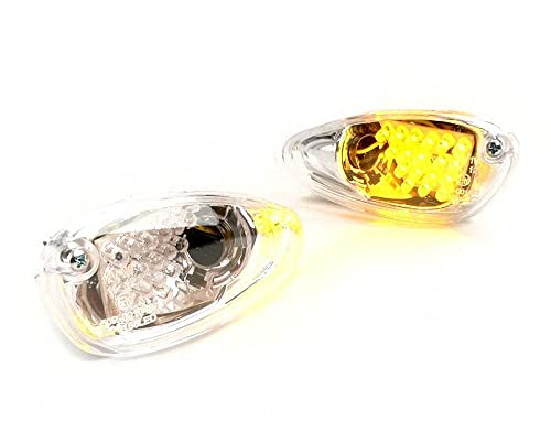 BGM Blinker Set LED vorne, klarglas/orange kompatibel für Gilera Runner 50 FX 125 FXR 180 bis Bj. 2005