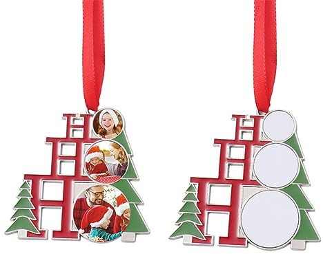 Personalisierte Weihnachtsschmuck, personalisierte Foto-Weihnachtsschmuck, individuelle Ornamente mit Bildern, Weihnachtsbaumschmuck Foto (QH-E)