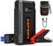 AsperX Booster Batterie Voiture 2000A, Chargeur Batterie Voiture 12V Portable (Jusqu’à 8,0L Gaz ou 6,5L Gazole), Démarreur Batterie Voiture avec Lampe LED et Ecran LCD de 1,4 Pouces