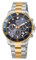 ETT Eco Tech Time Funk Solar Herren Uhr Analog mit Edelstahl massiv Armband EGS-11609-35M