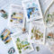 120Pcs Scrapbooking Stickers Zubehör Set Ästhetische Stickers Menschen & Landschaft Bullet Journal Zubehör für Scrapbook für Scrapbooking, Tagebücher, Umschläge(Travel Diary)