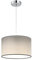 Zedelmaier Hängelampe Lampenschirm Deckenlampe Hängend mit Stofflampenschirm E27x1/Max.40w Hängelampe Wohnzimmer Schlafzimmer Esszimmer Schlafzimmerlampe Wohnzimmerlampe Pendelleuchte (Grau, Φ30cm)