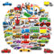 50 Stück Auto Sticker Auto Bagger Sticker, Vinyl Aufkleber für Sammelalbum Skateboard Scrapbook Laptop Gepäck, Kindergeburtstag Gastgeschenke Party