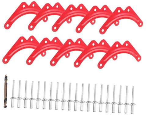 OSALADI 10pcs Extension Ladder Accessories Ladder Reinforcement Sheets Step Corner Bracket Bumpers Safety