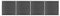 Furniture Select Zaunpaneel-Set WPC 699x186 cm schwarz