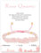GUSXPPD Bracelet Pierre Naturelle, RéGlable En Perles Bracelet, Bracelets De Perles 4mm, Gemstones Friends Bracelets Pour Femmes et Fille (Quartz rose)