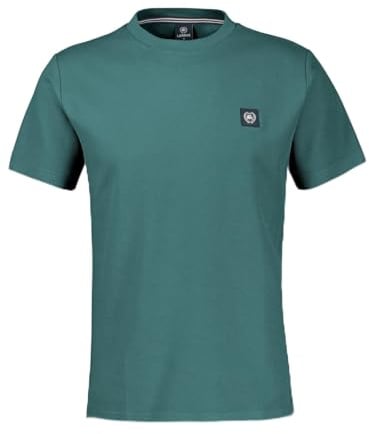 LERROS Herren T-Shirt mit Rundhals-Ausschnitt (DE/NL/SE/PL, Alphanumerisch, XXL, Regular, Regular, 662 Soft Teal)