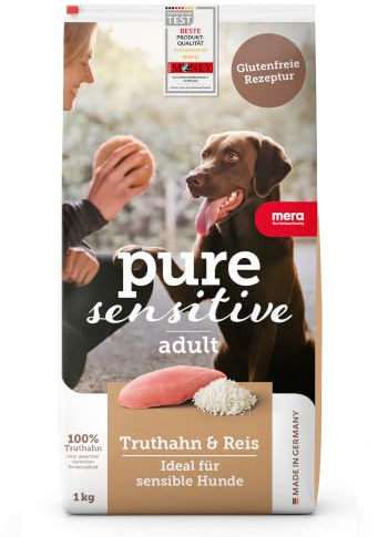 MERA Pure Sensitive Truthahn & Reis 1kg Hundefutter trocken