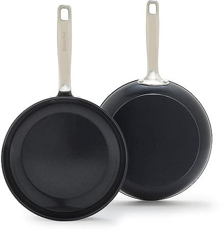Greenpan Prime Midnight - Cerámica antiadherente saludable, color negro