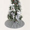 Mateju Weihnachtsbaum Rock Dekoration, Decke Weinachtsdeko Weihnachtsbaumdecke Röcke Ornaments für Weihnachten Baum Rock Deko Schutz (120cm,Grau)