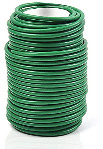 Decoroca Weiche Pflanzenbinder zur Unterstützung – 180 cm wiederverwendbarer, wasserdichter Pflanzendraht, Garten-Drehung, für Innen- und Außenpflanzen und Organisation zu Hause (1 Stück/Grün)
