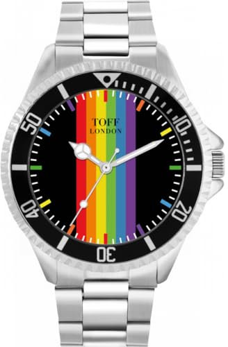 Toff London Pride Linear Rainbow Batons Uhr
