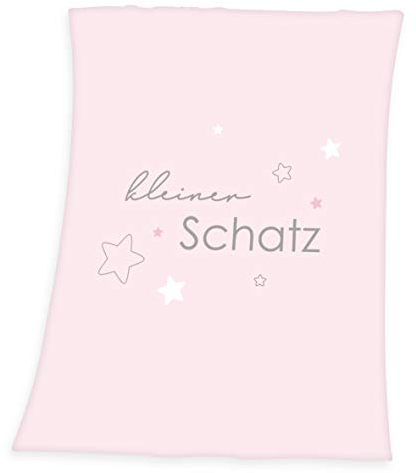 Herding Klaus GmbH Baby Best Microfaserflausch-Decke, Polyester, Rosa, 75 x 100 cm