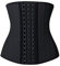 YIANNA Latex Corset Femme Gaine Amincissante Ventre Plat Waist Trainer Ceinture Minceur Body Gainant Sport Training 25 Os Acier Squelette Noir 20173 S