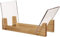 BSTOB Porta Dischi in Vinile - Legno Massello Con Supporto in Acrilico Cristallino D Espositore CD Impilabile per Dischi da 7-12 Pollici