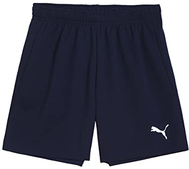 PUMA Unisex Kinder Teamrise Jr Shorts, Peacoat-puma White, 116 EU