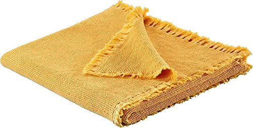 biederlack Plaid Waffelpiqué gelb Größe 130x170 cm