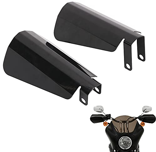 AnXin Motorrad-Handprotektoren, glänzend, Sarg-Schnitt, Handschutz für Davidson Sportster Dyna Touring Street Glide Road King Electra Glide Baggers 2006 und älter, groß