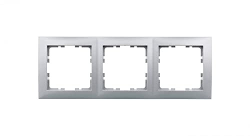 B.Quadrat Rahmen 3-fach Aluminium 5310138994 Hager Polo 4011334471400
