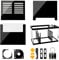 LYL LEYOULAND Verstellbares Wannenleitblech-Set – Refugium-Set für 10 Gallonen Tank – Reef Aquarium – Salzwasser Aquarium Filtersystem – Protein-Skimmer-Wanne