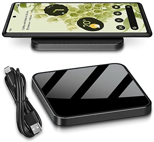 QI Wireless Induktive 15W Ladestation kompatibel mit Google Pixel 10 9a 9 8a 8 7a 7 6 5 4 3 Pro/Pro XL/Fold Ladematte Drahtloses Ladegerät, Qi Handys:Google Pixel 7