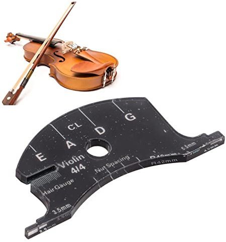 Outil de référence de pont de violon, outil de mesure de violoncelle de modèle de fabrication de touche de moule de pont de violon(4/4)