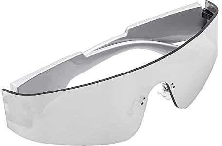 CENPEK 1 PCS Futuristic Sunglasses Mercury Sheet Bright Silver Legs for Cosplay Slim Cyclops Adult Party