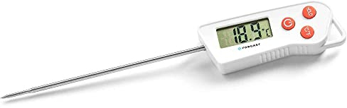 Forgast Termometro da Forno da Cucina con Sonda, Termometro Digitale per Arrosto Griglia Barbecue Carne Bistecca Pesce, Termometro Professionale, Acciaio Inox, Dimensioni 3x24 cm