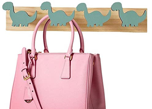 Firulab Dinosaurier Wandhaken,Holz-Kinder-Dinosaurier-Wandgarderobenhaken | Dinosaurier-Wandgarderobenhaken, Türhänger, dekorativer Dinosaurier-Wandhaken für Kinderzimmerdekorationen