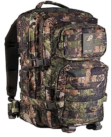 Mil-Tec US Assault Pack Tagesrucksack (36L/L) • Taktischer Militär Rucksack mit MOLLE-System • Kompakter Bundeswehr Rucksack, Wanderrucksack, Reiserucksack für Outdoor, Camping & Einsatz • WASP I Z3A