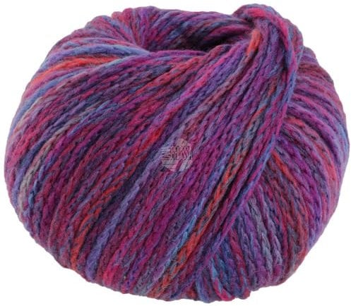 LANA GROSSA Cool Merino Big Color | Voluminöses Kettengarn aus klassischer Merinowolle | Handstrickgarn aus 90% Schurwolle & 10% Polyamid | 50g Wolle zum Stricken & Häkeln | 90m Garn FB 408