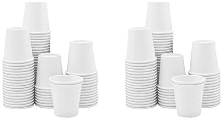 Jikoiuty de papel , Pequeño baño desechable, Espresso, de agua de la boca, desechable, (200 paquetes) 3Oz
