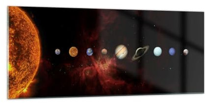 ARTTOR Glasbild 100x40cm Wandbild Glasdruck Fantasy Weltraum - 5377