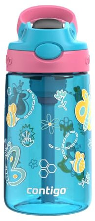 Contigo Kids Autospout Wasserflasche, Schmetterlinge, 414 ml Fassungsvermögen