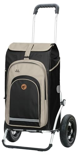 ANDERSEN Einkaufstrolley - Royal Shopper Hydro 2.1 schwarz 62 L Bike, Einkaufsroller, Rucksack, Thermo, Aluminium, klappbar, luftbereiftes Kugellagerrad
