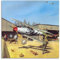 BPQN Vintage-Poster mit Jasta 5 Albatros DVa Hans-Joachim Marseille, dekoratives Gemälde, Leinwand-Kunstbild, 40 x 40 cm