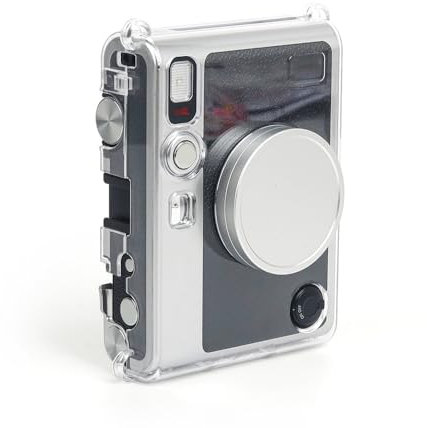 Transparent Case for Instax Mini EVO Camera Storage Case, Crystal Case Protective Case, Scratch and Fall Resistant Mini EVO Travel Case with Strap