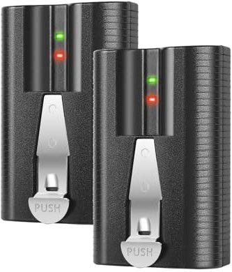 2 Pack 6040mAh 3.65V Rechargeable Battery for Ring Battery Compatible with 2/3/4/3 Plus Video Doorbell, Stick Cam Battery(2nd & 3rd Gen), Spotlight Camera and Peephole Battery