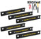 6 Pack 8 Inch Magnetic Tool Holder, Heavy Duty Tool Magnet Bar Holder with Rubber Protection, Wall Mount Spanner Rack Organizer, Screwdrivers Tool Storage Magnetic Organiser Strip for Garage Workshop