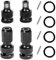4 x Schlagschrauber Bit Adapter, 1/2 auf 1/4 Zoll Bit Adapter, Elektroschrauber-Adapter Schlagschrauber Adapter, Bithalter Schlagschrauber für Schlagratschenschlüssel
