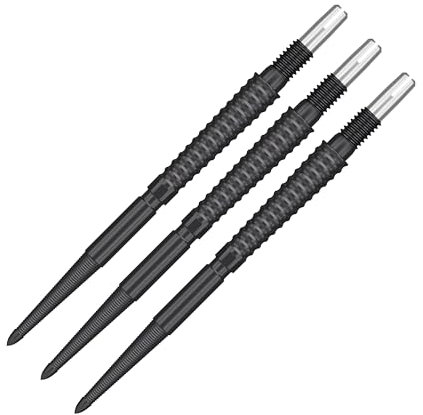 Target Darts Swiss Point Storm Dart Points, LNC (3 Pack Set of Tips) 30MM, Black | Change Dart Points, Swiss Storm Points, Professional Darts Accessories