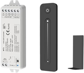 HAPRSLIKG 1 pz WT1 LED Dimmer DC12V 24V 2CH * 5A WW CW CCT Telecomando 2.4G Dimmer Switch(WT1 And R11)