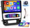 Inefala 2+64G Android 15 Radio de Coche para Peugeot 406 (1999-2004) con Carplay Inalámbrico Android Auto 9 Pulgadas Pantalla Táctil con Bluetooth GPS WiFi FM RDS Cámara Trasera