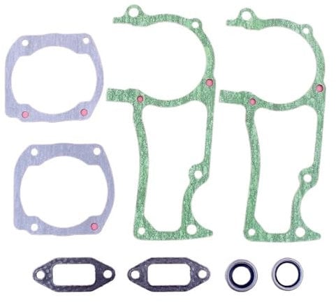 MIKFESPO 8pcs Crankcase Cylinder Gasket Oil Seal Set For Husqvarna 362 365 371 372 XP Chainsaw Part