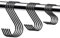 Lifreer S Hooks 15 Pack Metal S Shaped Hooks for Hanging Mixed Size Heavy Duty Multifunctional S Hanger Hook,Black Wall Hook for Kitchen, Bedroom, Bathroom, Office -3 Sizes