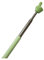 Puntero retráctil para profesores, diseño de dedo de acero inoxidable, telescópico, puntero de enseñanza, suministros escolares (verde A)
