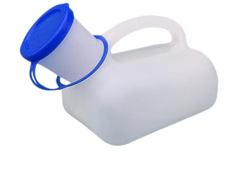 Tragbare Urinflasche Auslaufsichere Unisex-Urinflasche Mit Großem | Auto-Reise 1000 ml Urinbehälter Mit Trichter Camping-Toilette Für Outdoor Wandern Trekking