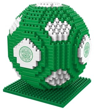 FOCO Offizielles Lizenzprodukt BRXLZ-Steine 3D-Fußball BAU-Set In Alternativen Vereinsfarben (Celtic FC)