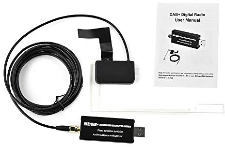Rimoody Digitaler DAB+ Auto Adapter mit Antenne - Portabler UKW auf DAB/DAB+ Konverter für Autoradio, USB 2.0, Plug & Play, für Android Autoradio