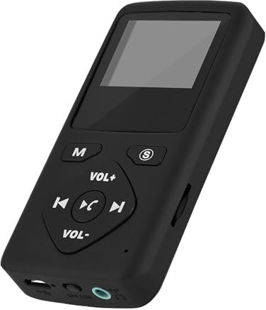 Matybobe Tragbarer DAB DAB+ Taschen-Digitalradioempfänger MP3-Player Kopfhörer Klare Klangqualität UKW-Radio -Freisprecheinrichtung 32 GB LCD-Display Einstellbare Standby-Zeit Kontrast